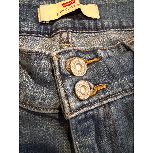 Y2K Levi’s 529 Curvy Boot Jeans – Women’s Size 8M – Early 2000s Bootcut Denim - Picture 3 of 10